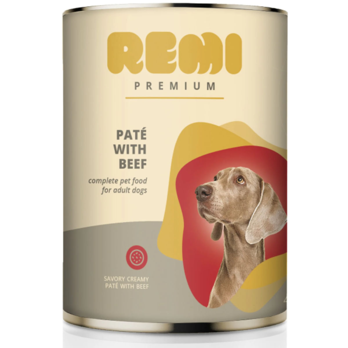 REMI PREMIUM, XS-XL, Vită, conservă hrană umedă câini, (pate), 400g