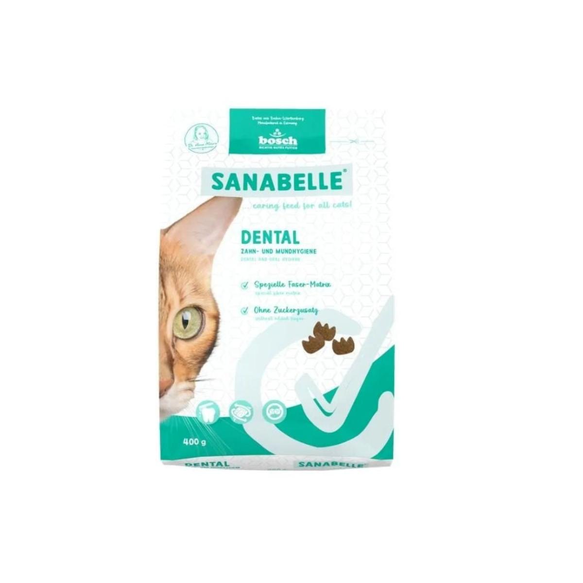 SANABELLE Dental, Pasăre, hrană uscată pisici, sensibilități dentare, 400g