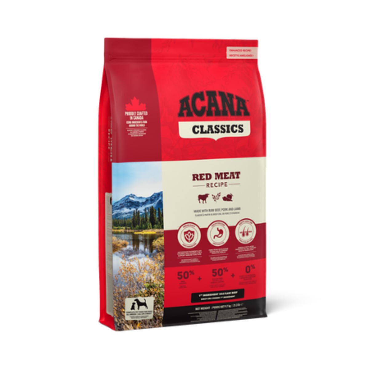 ACANA Classics Red, XS-XL, Vită și Porc, hrană uscată câini, 14.5kg
