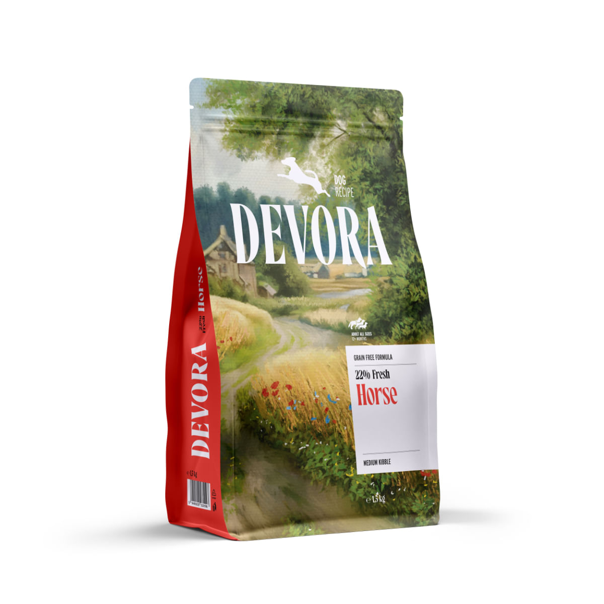 DEVORA Monoprotein, XS-XL, Cal, hrană uscată monoproteică fără cereale câini, 1.5kg