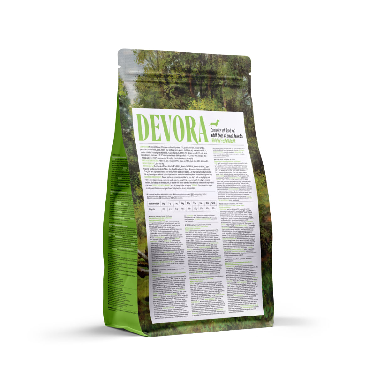 DEVORA Monoprotein Small Breeds, XS-S, Iepure, hrană uscată monoproteică fără cereale câini, 1.5kg