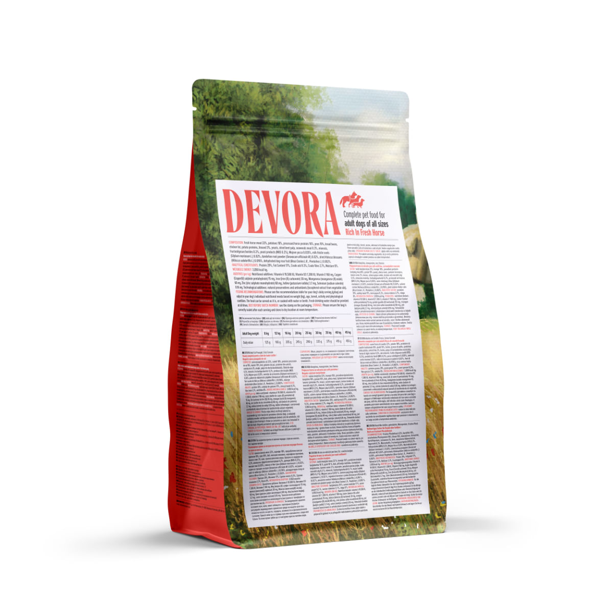 DEVORA Monoprotein, XS-XL, Cal, hrană uscată monoproteică fără cereale câini, 1.5kg