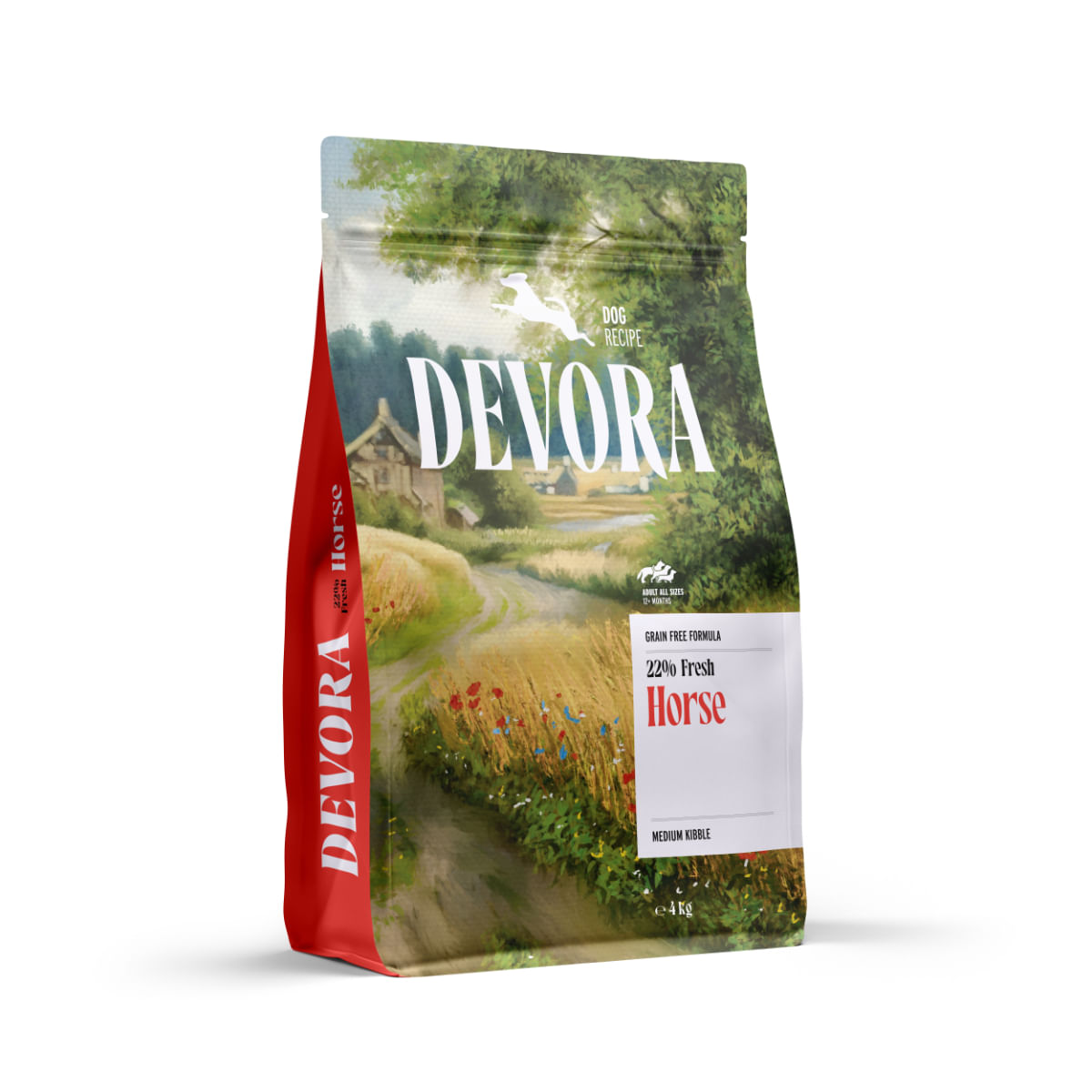 DEVORA Monoprotein, XS-XL, Cal, hrană uscată monoproteică fără cereale câini, 4kg