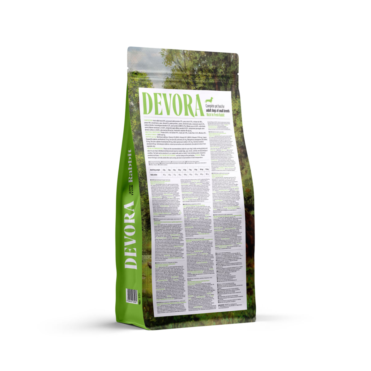 DEVORA Monoprotein Small Breeds, XS-S, Iepure, hrană uscată monoproteică fără cereale câini, 7.5kg