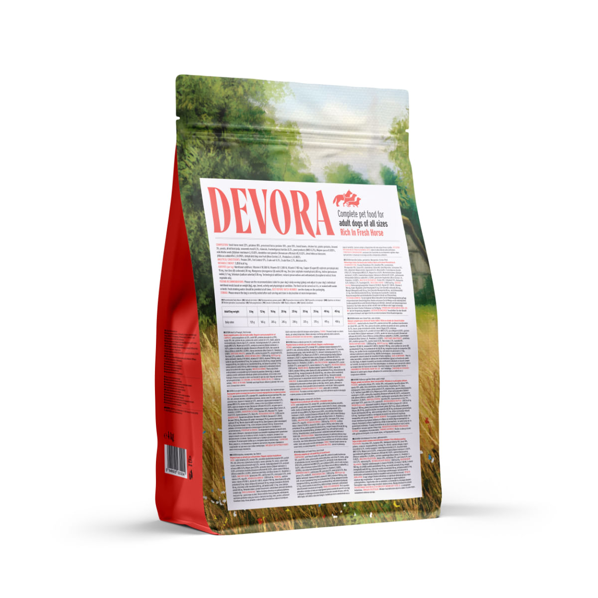 DEVORA Monoprotein, XS-XL, Cal, hrană uscată monoproteică fără cereale câini, 4kg