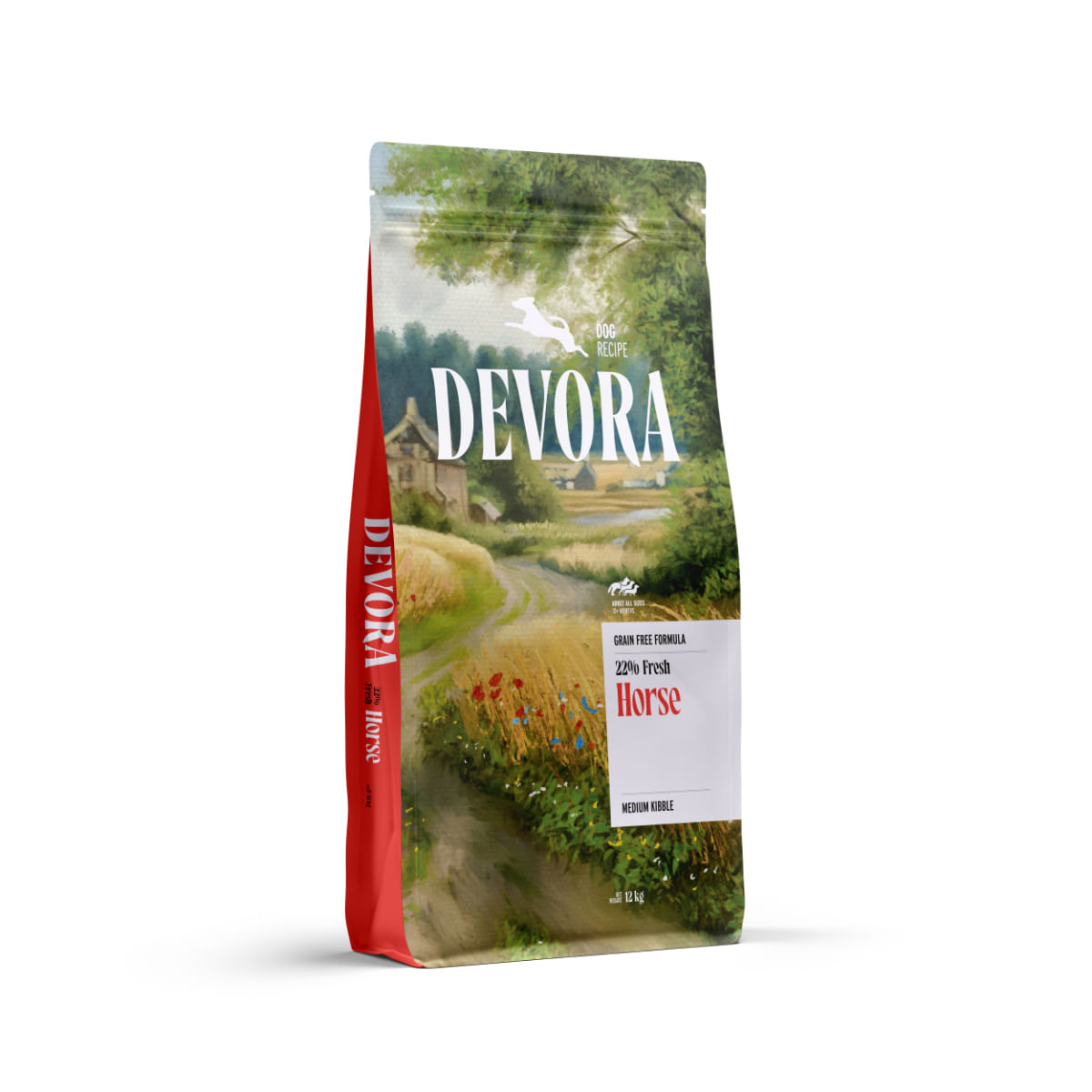 DEVORA Monoprotein, XS-XL, Cal, hrană uscată monoproteică fără cereale câini, 12kg