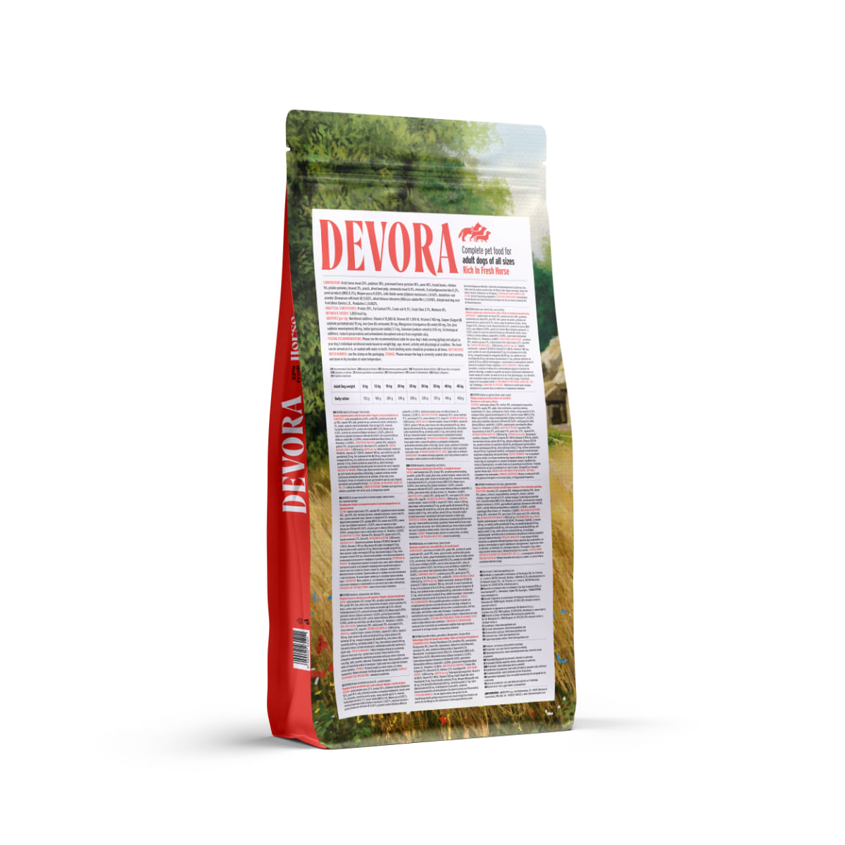 DEVORA Monoprotein, XS-XL, Cal, hrană uscată monoproteică fără cereale câini, 12kg