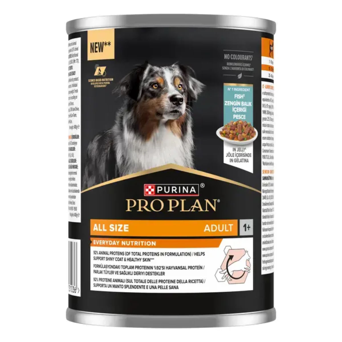 PURINA Pro Plan Everyday Nutrition, XS-XL, Pește, conservă hrană umedă câini, (în aspic), 400g