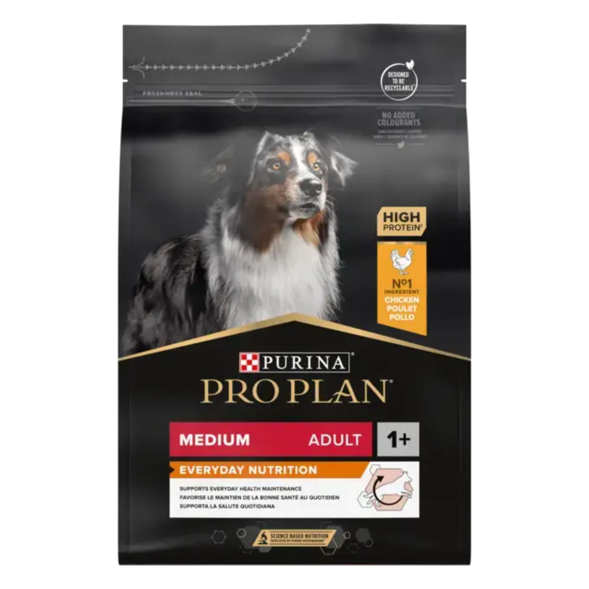 PURINA Pro Plan Everyday Nutrition Medium Adult, M, Pui, hrană uscată câini, 10kg