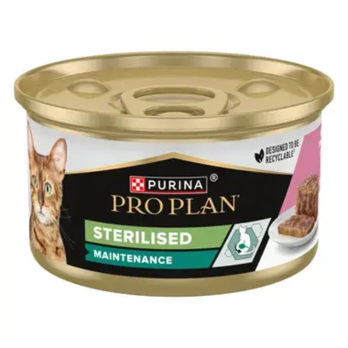 PURINA Pro Plan Sterilised Maintenance, Ton și Somon, hrană umedă pisici sterilizate, (pate), bax, 85g x 24buc