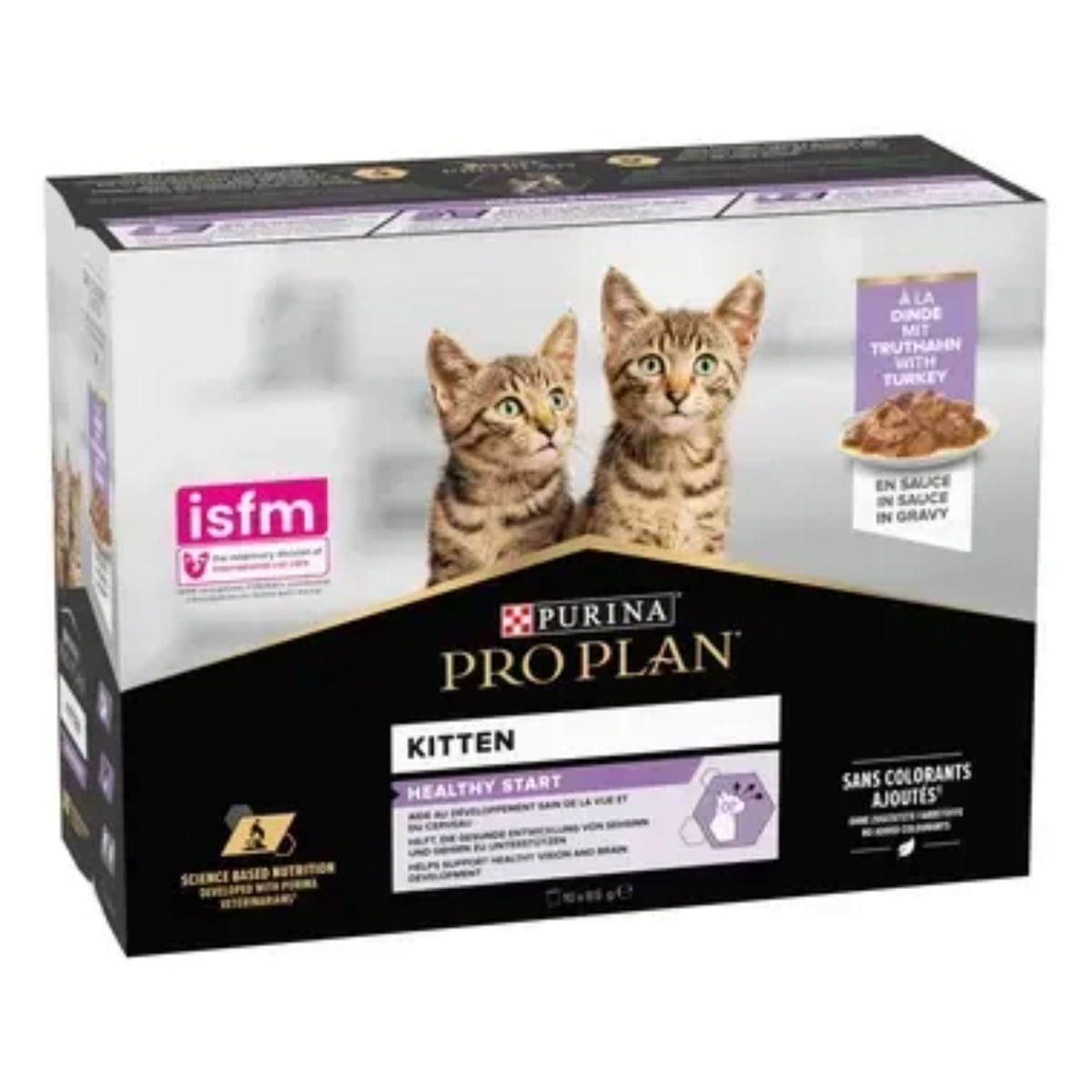 PURINA Pro Plan Healthy Start Kitten, Curcan, plic hrană umedă pisici junior, (în sos), 85g x 26buc