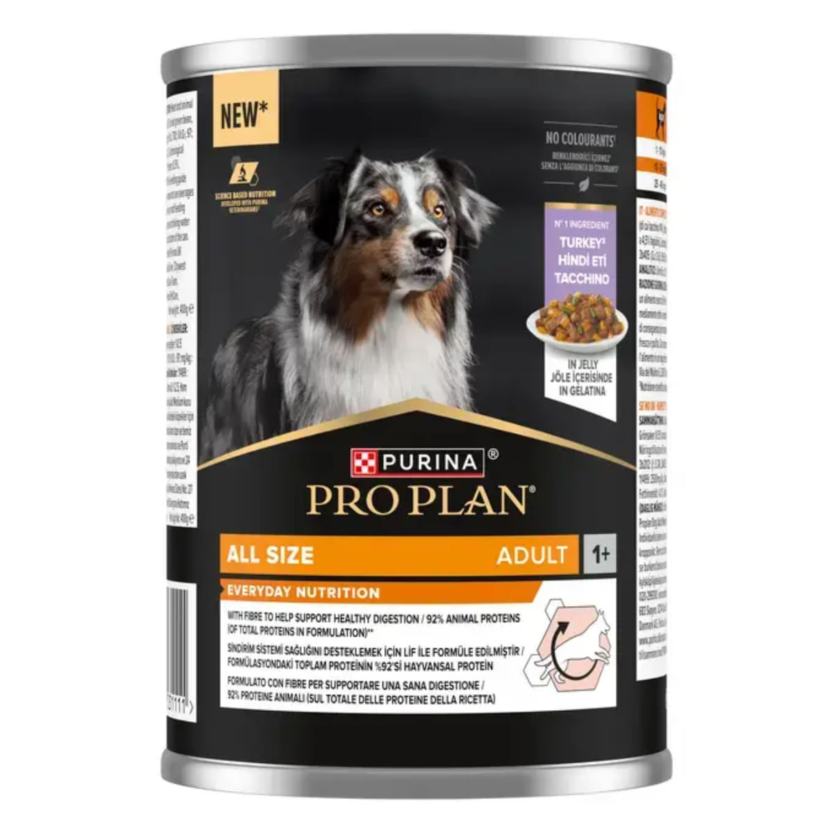 PURINA Pro Plan Everyday Nutrition, XS-XL, Curcan, conservă hrană umedă câini, (în aspic), 400g