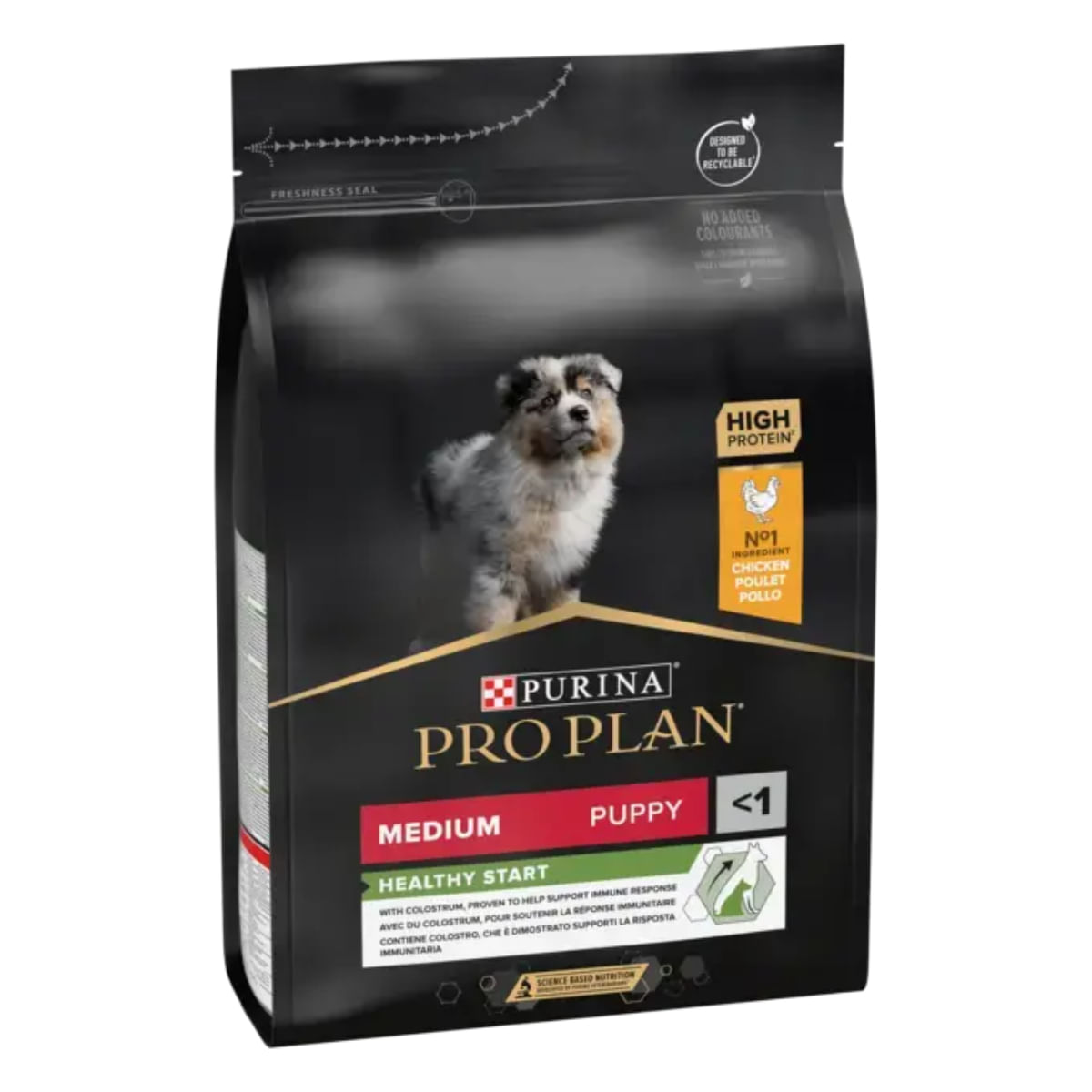 PURINA Pro Plan Healthy Start Medium Puppy, M, Pui, hrană uscată câini junior, 3kg