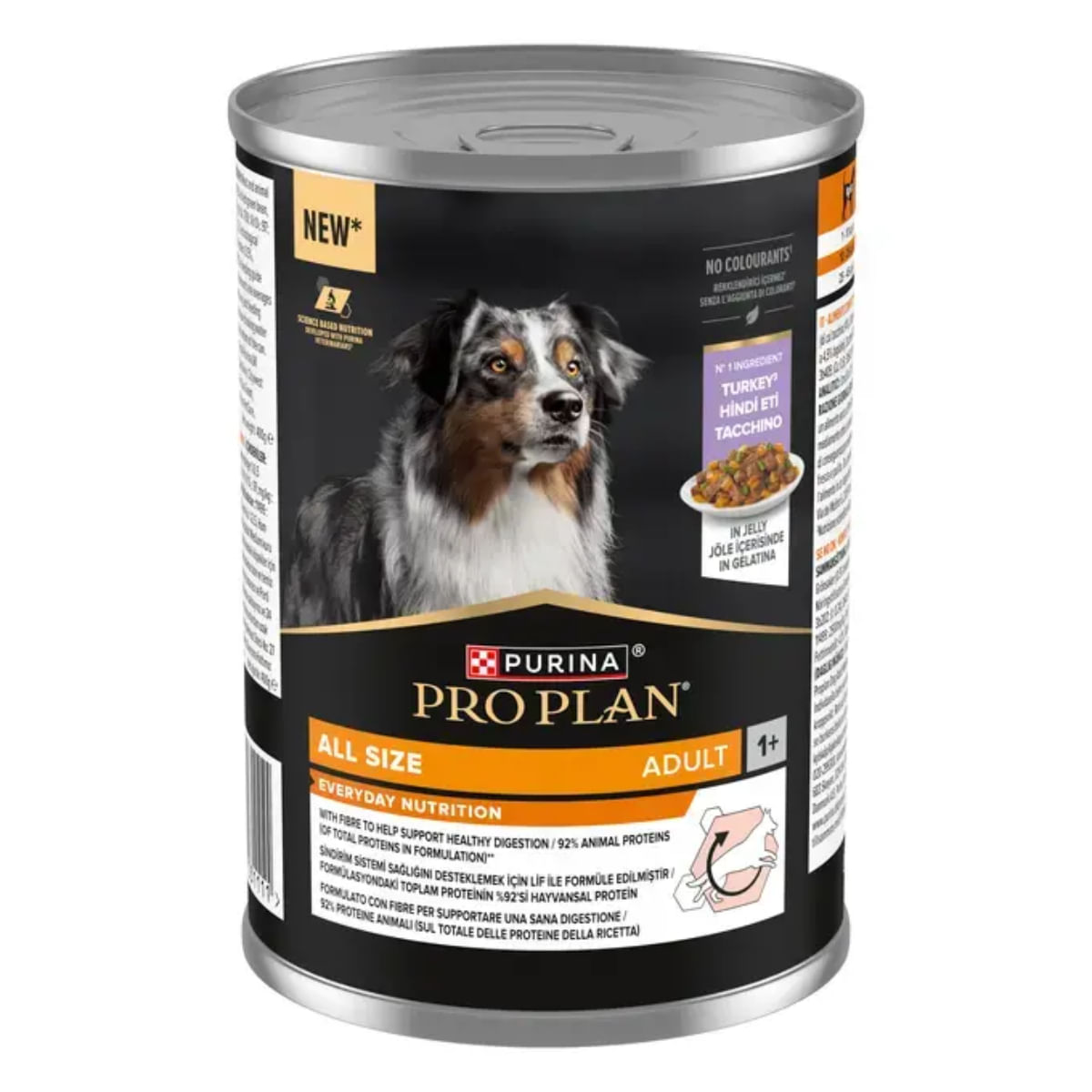 PURINA Pro Plan Everyday Nutrition, XS-XL, Curcan, conservă hrană umedă câini, (în aspic), 400g