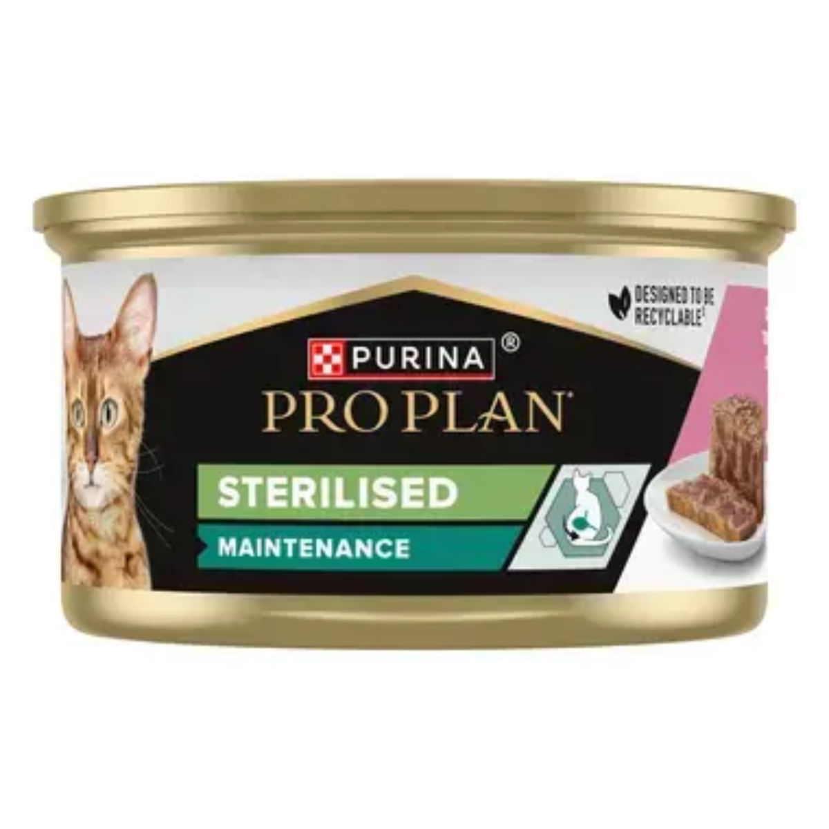 PURINA Pro Plan Sterilised Maintenance, Ton și Somon, hrană umedă pisici sterilizate, (pate), 85g