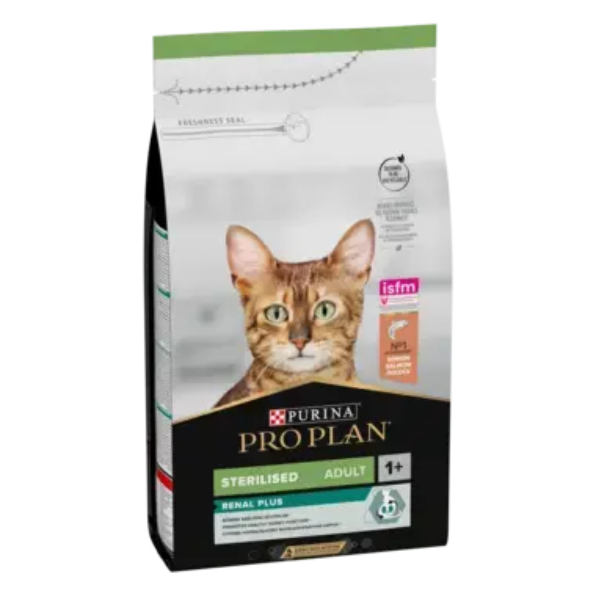 PURINA Pro Plan Renal Plus Sterilised , Somon, hrană uscată pisici sterilizate, 400g