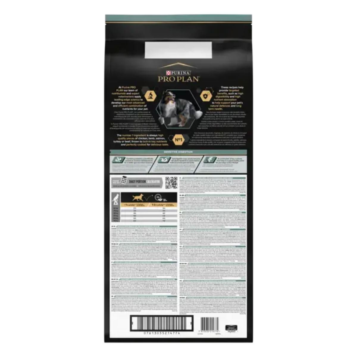 PURINA Pro Plan Sensitive Digestion Medium Adult, M, Miel, hrană uscată câini, sistem digestiv, 14kg