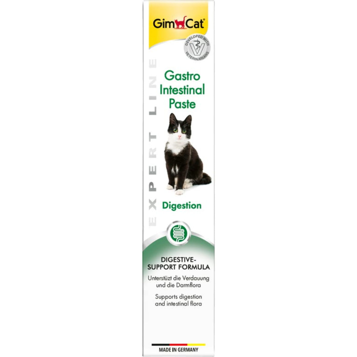 GIMCAT Gastro Intestinal Paste, tub recompense funcționale pisici, sistem digestiv, (topping), 50g