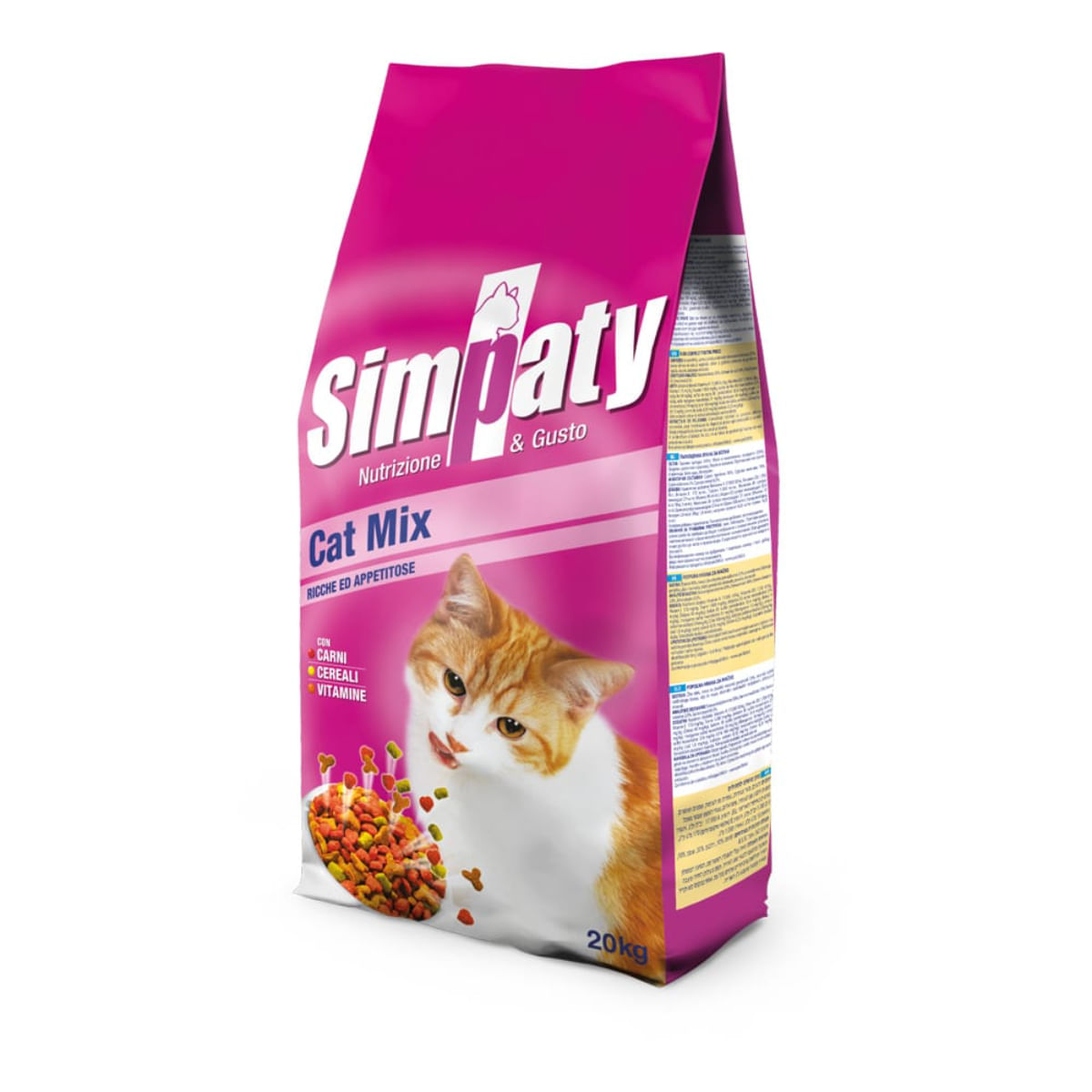 SIMPATY Gatto, Carne, hrană uscată pisici, 20kg