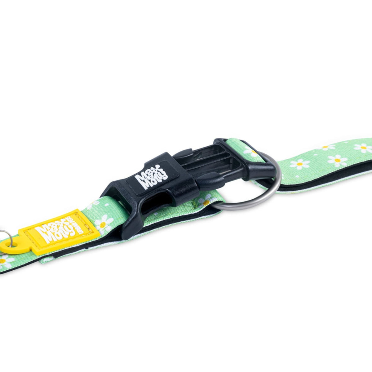 MAX &amp; MOLLY Smart ID Margarite, zgardă câini, ajustabilă, poliester, verde, cataramă trident, XS(22-35 x 1cm)