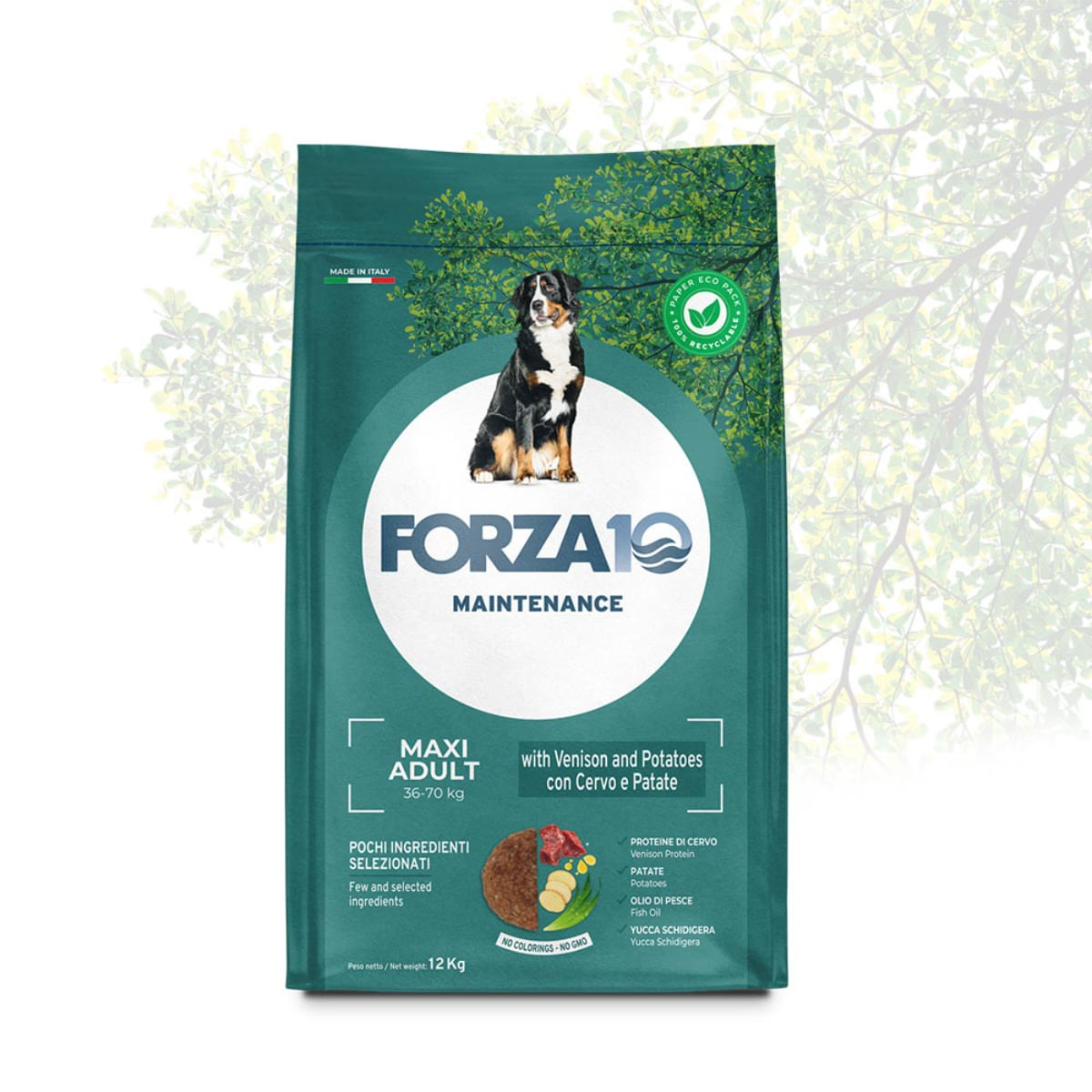 FORZA10 Maintenance Maxi Adult, L-XL, Căprioară, hrană uscată câini, 12kg