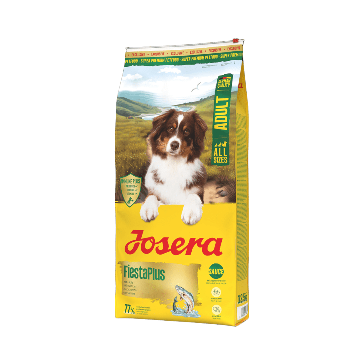 JOSERA FiestaPlus, XS-XL, Somon, hrană uscată câini, apetit capricios, 12.5kg