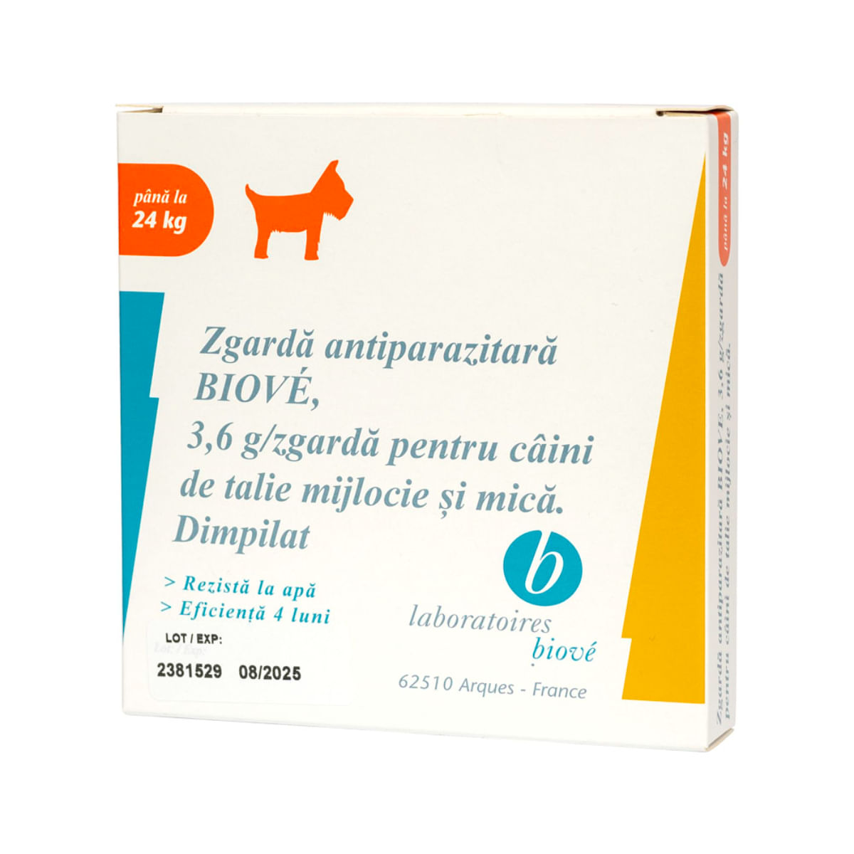 LABORATOIRES BIOVE, deparazitare externă câini, zgardă LABORATOIRES BIOVE, deparazitare externă câini, S, zgardă, 45 cm, 1buc