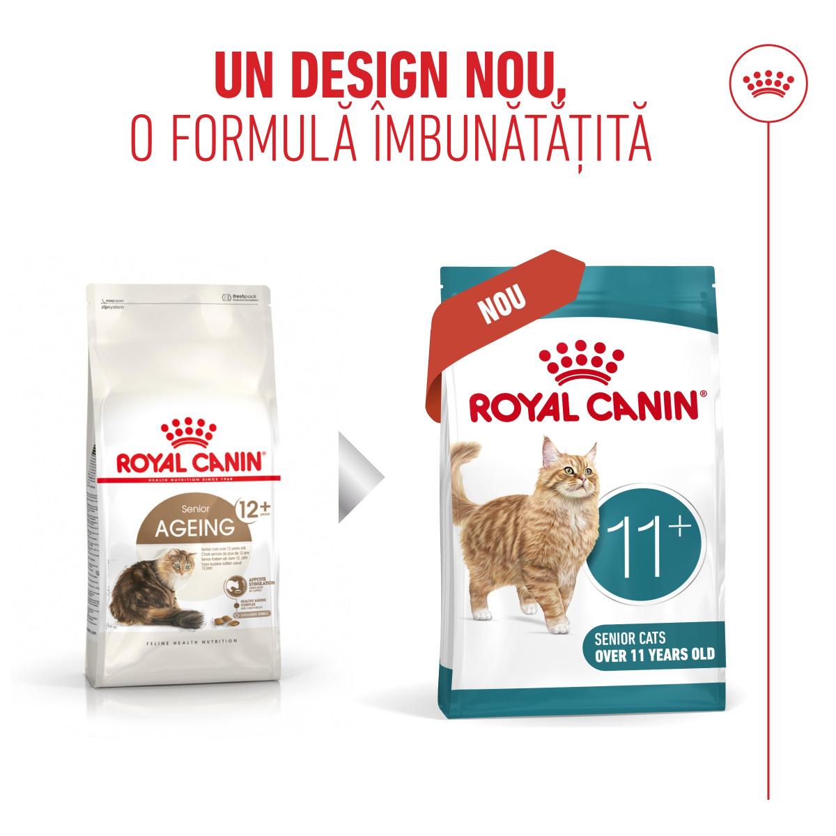 ROYAL CANIN Feline Health Nutrition Healthy Ageing 11+, hrană uscată pisici senior, 400g - imagine 4