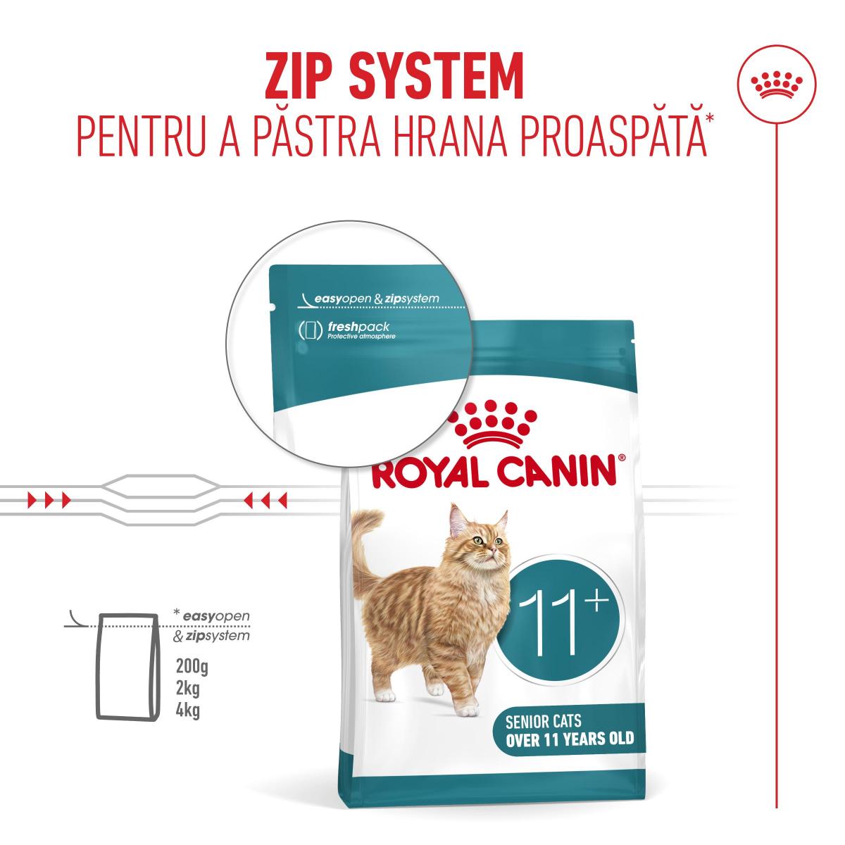 ROYAL CANIN Feline Health Nutrition Healthy Ageing 11+, hrană uscată pisici senior, 400g - imagine 13