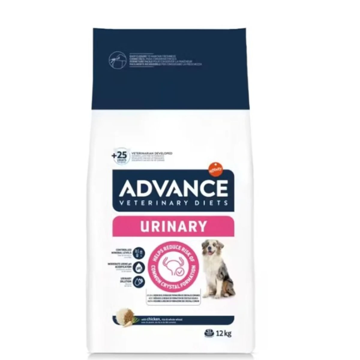 ADVANCE Veterinary Diets Dog Urinary, dietă veterinară, hrană uscată câini, afecțiuni urinare ADVANCE Veterinary Diets Urinary, dietă veterinară câini, hrană uscată, sistem urinar,12kg