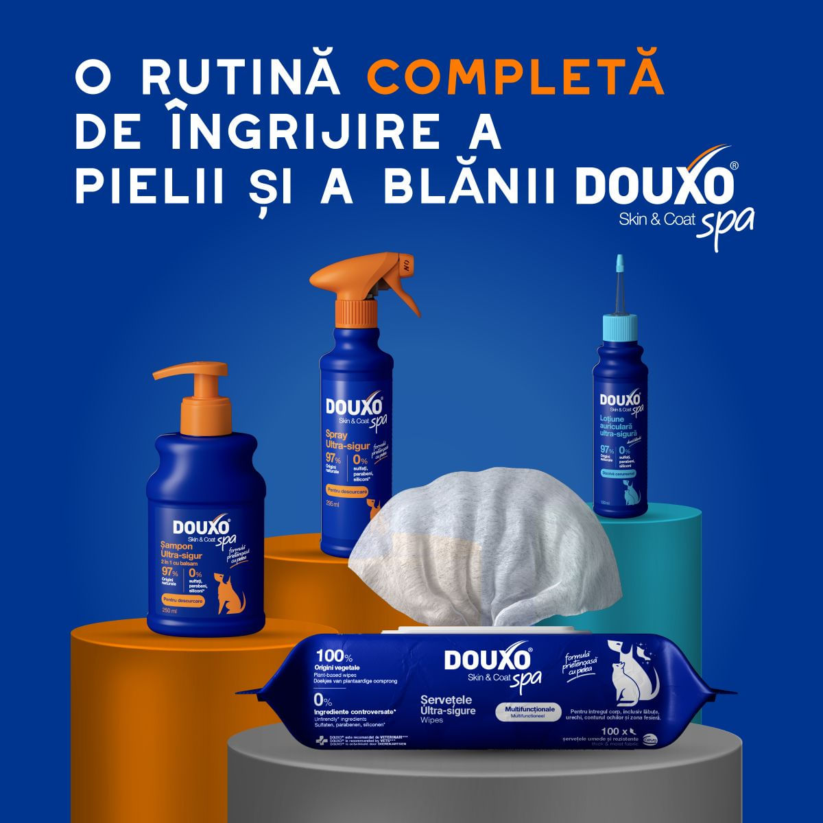 DOUXO SPA Shampoo 2 in 1 Conditioning, șampon și balsam 2în1 câini, descâlcirea blănii, Vanilie și Nucă de cocos, flacon, 250ml - imagine 9