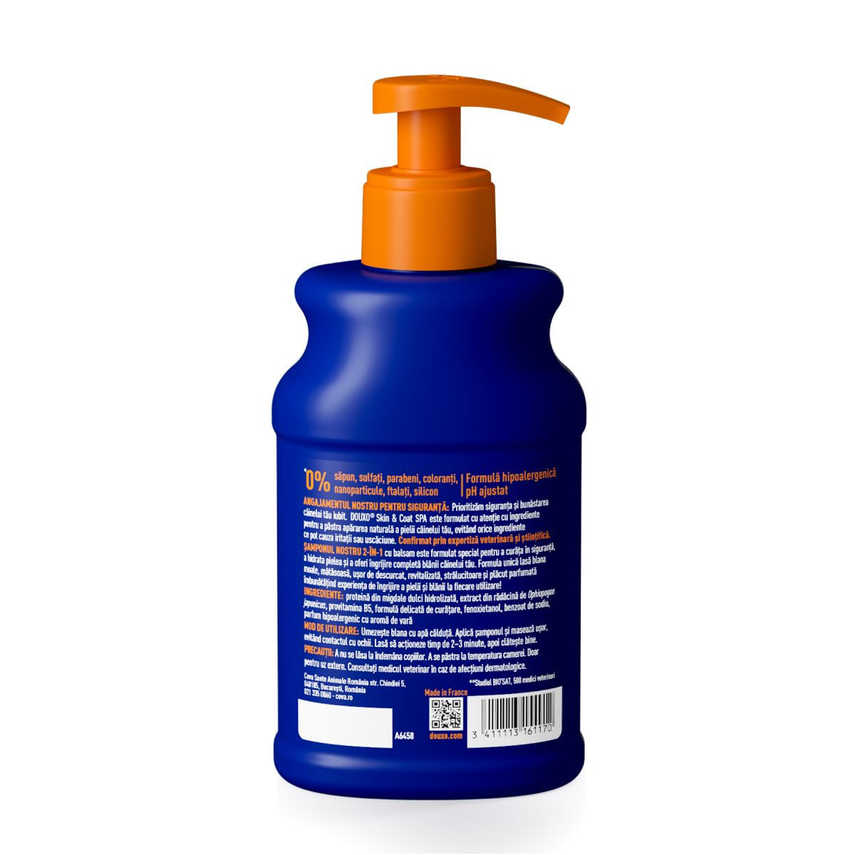 DOUXO SPA Shampoo 2 in 1 Conditioning, șampon și balsam 2în1 câini, descâlcirea blănii, Vanilie și Nucă de cocos, flacon, 250ml - imagine 10