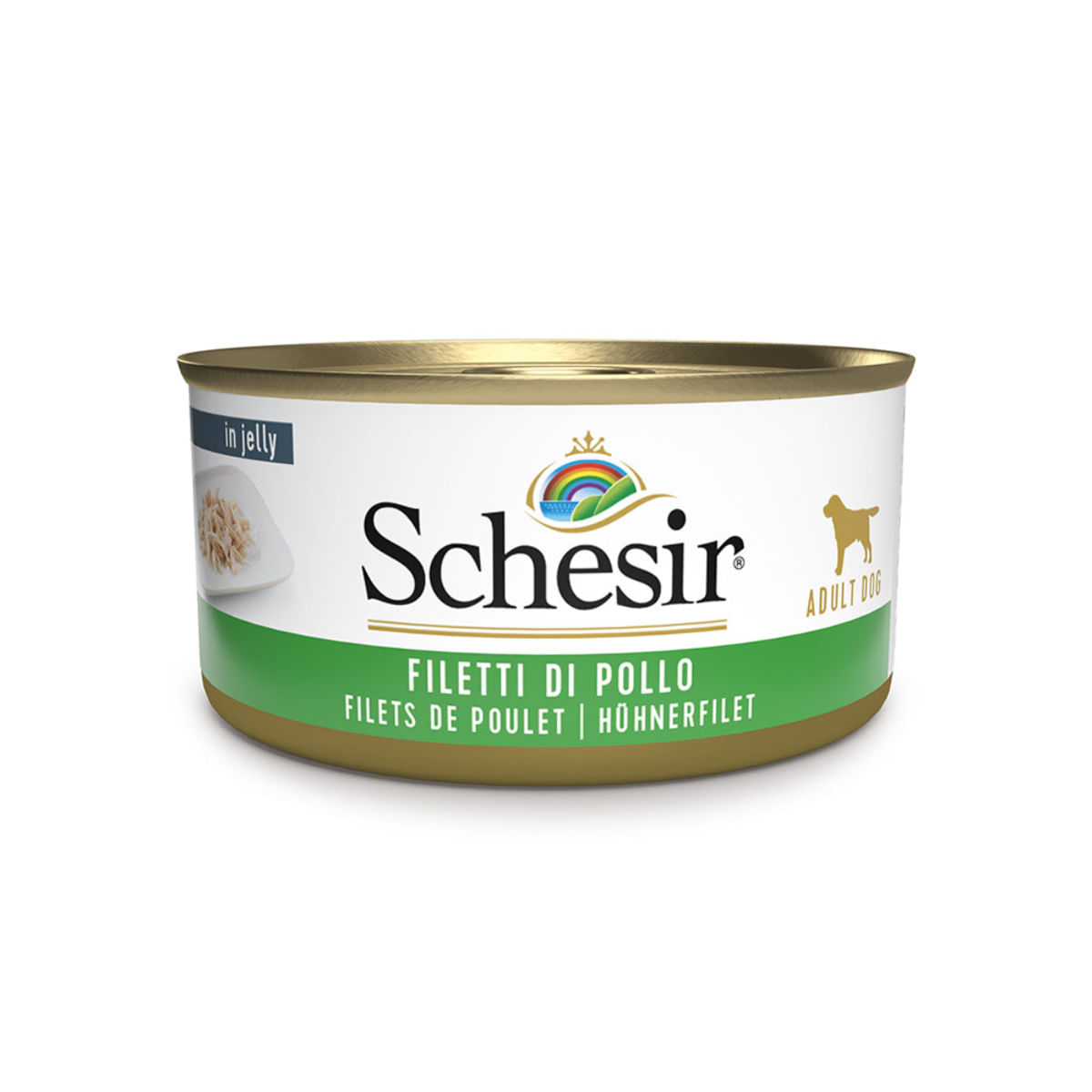 SCHESIR Complementary In Jelly, XS-XL, Pui, conservă hrană umedă câini, (în aspic), 150g