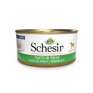 SCHESIR Complementary In Jelly, XS-XL, Pui, conservă hrană umedă câini, (în aspic), 150g