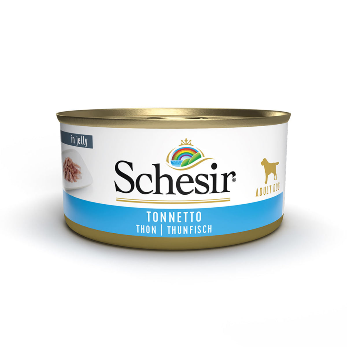 SCHESIR Complementary In Jelly, XS-XL, Ton, conservă hrană umedă câini, (în aspic), 150g