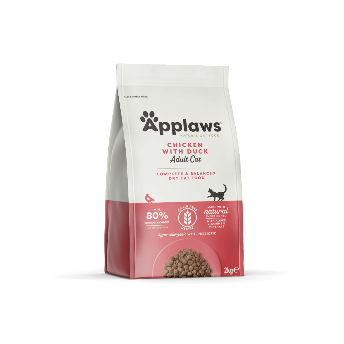 APPLAWS, Pui și Rață, hrană uscată pisici, 2kg