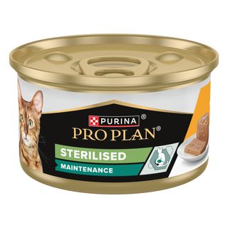 PURINA Pro Plan Sterilised Maintenance, Pui, conservă hrană umedă pisici sterilizate, (pate), 85g