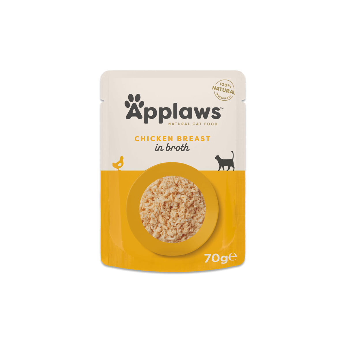 APPLAWS Piept, Pui, plic hrană umedă pisici, (în supă), 70g APPLAWS Piept, Pui, plic hrană umedă pisici, (în supă), bax, 70g x 12buc