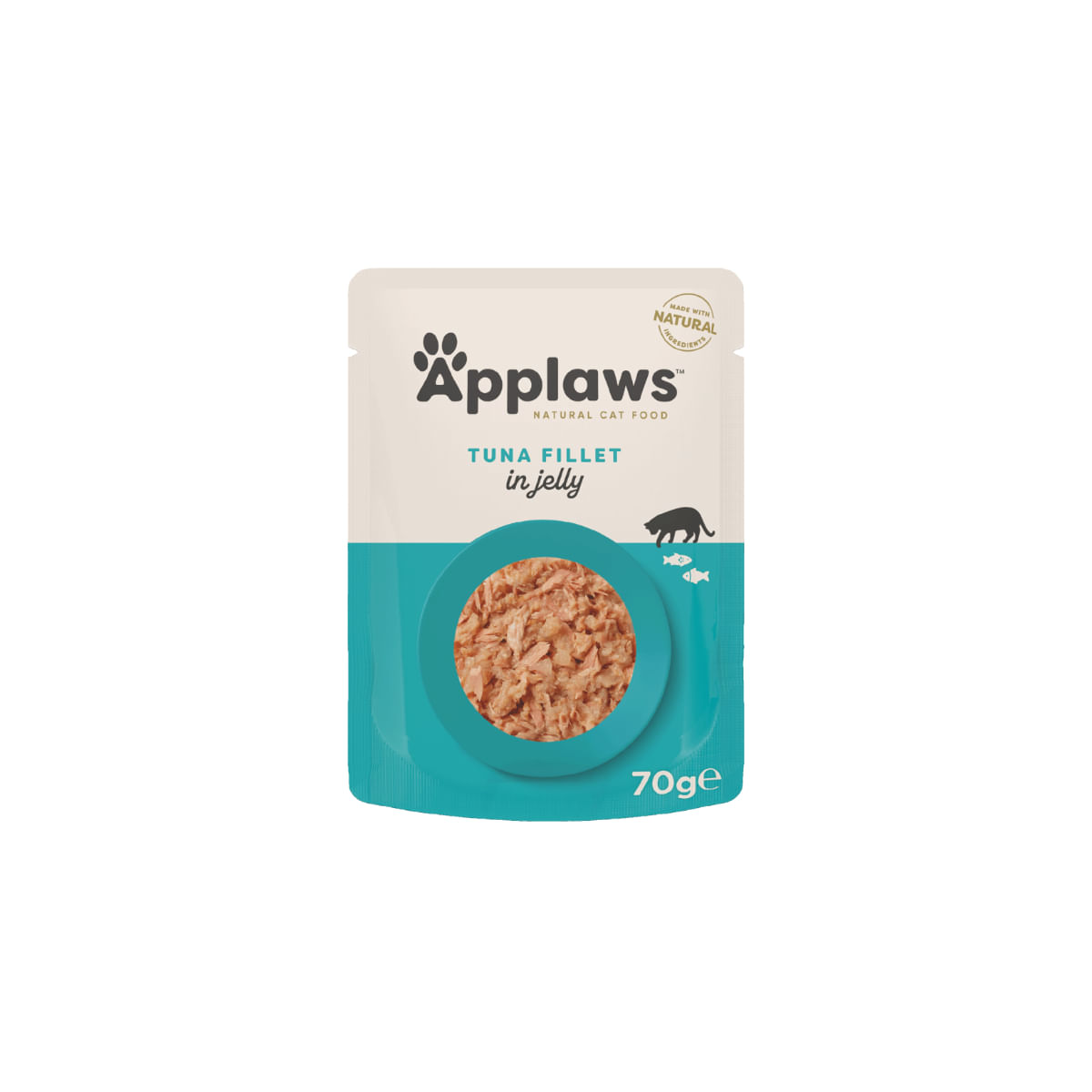 APPLAWS File, Ton, plic hrană umedă pisici, (în aspic), 70g APPLAWS File, Ton, plic hrană umedă pisici, (în aspic), bax, 70g x 16buc
