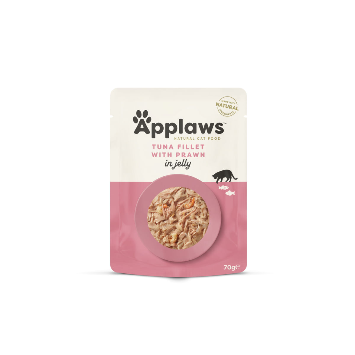 APPLAWS File, Ton și Creveți, plic hrană umedă pisici, (în aspic), bax, 70g x 16buc