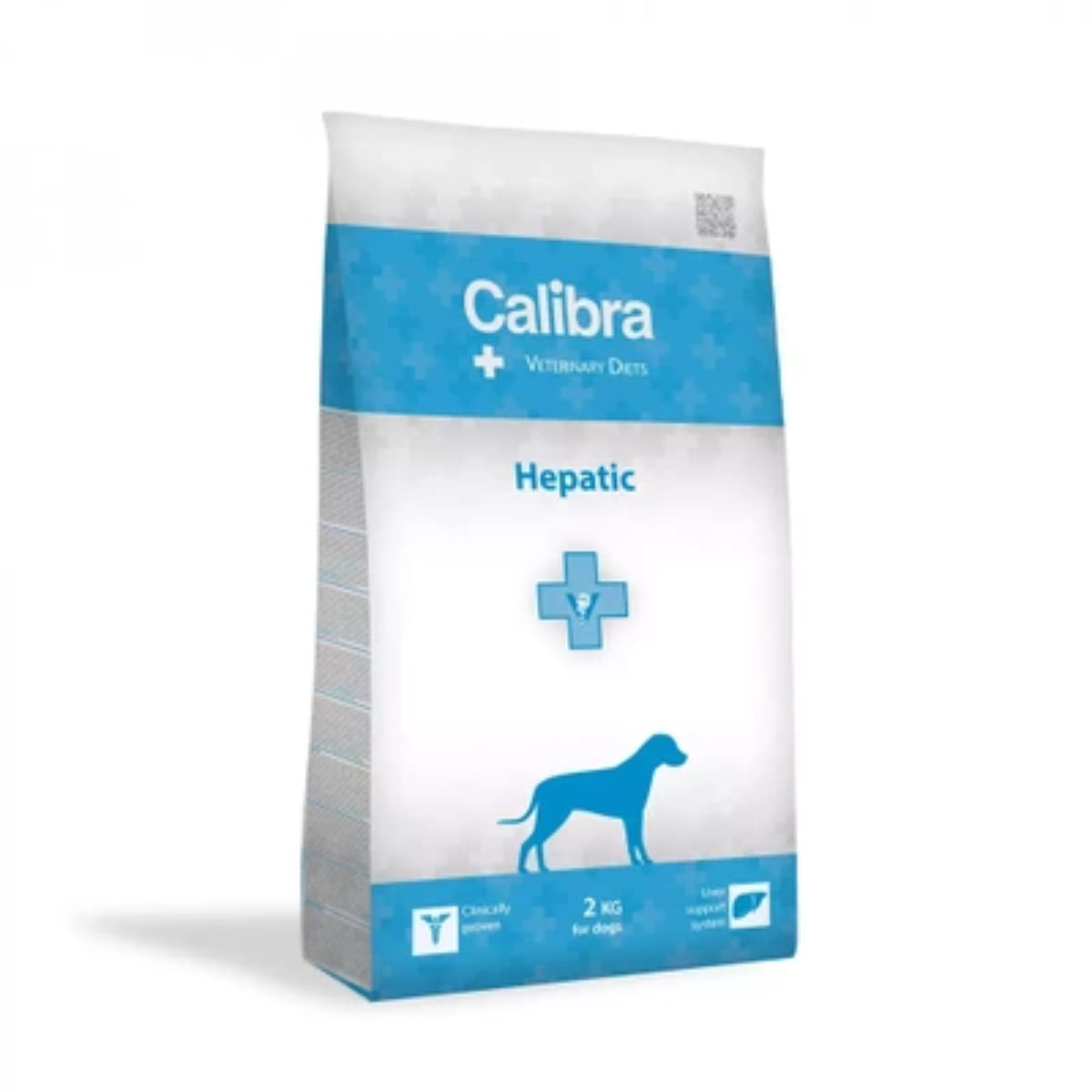 CALIBRA Veterinary Diets Hepatic, XS-XL, Somon, dietă veterinară, hrană uscată câini, sistem hepatic, 2kg