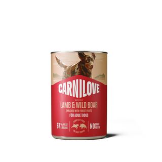 CARNILOVE, XS-XL, Miel și Mistreț, conservă hrană umedă fără cereale câini, (pate), 400g