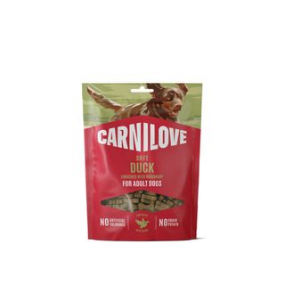 CARNILOVE Soft, XS-XL, Rață, punguță recompense fără cereale câini, 200g