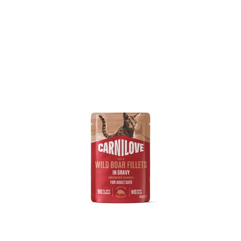 CARNILOVE, Mistreț, plic hrană umedă fără cereale pisici, (în sos), 85g