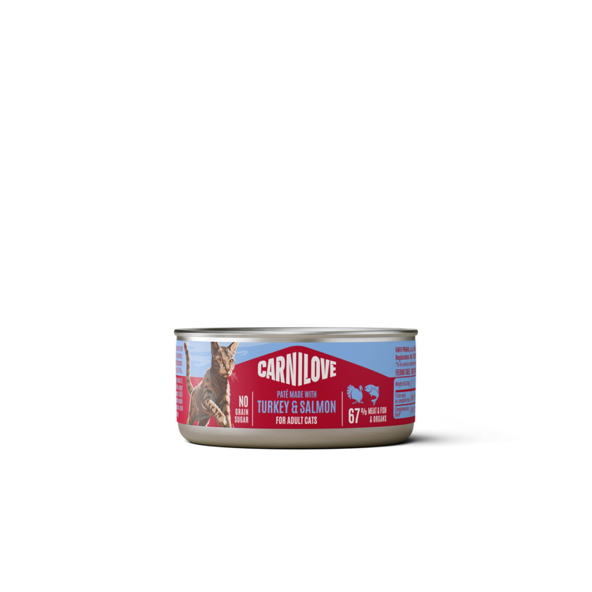 CARNILOVE, Curcan și Somon, conservă hrană umedă fără cereale pisici, (pate), 100g