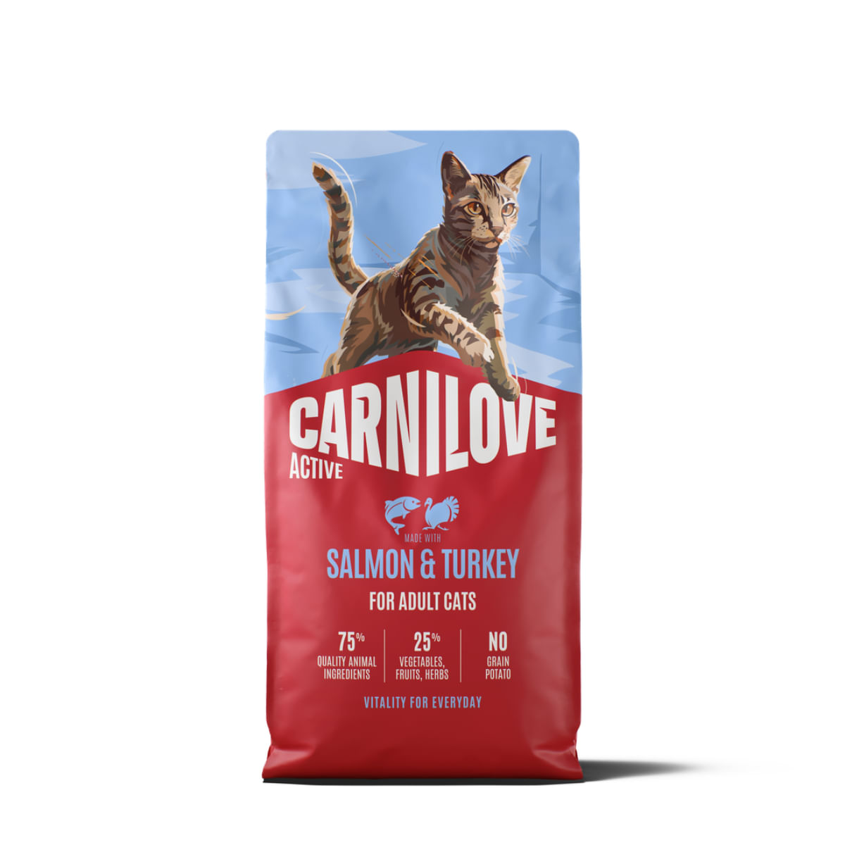 CARNILOVE Active Active, Somon și Curcan, hrană uscată fără cereale pisici, 6kg
