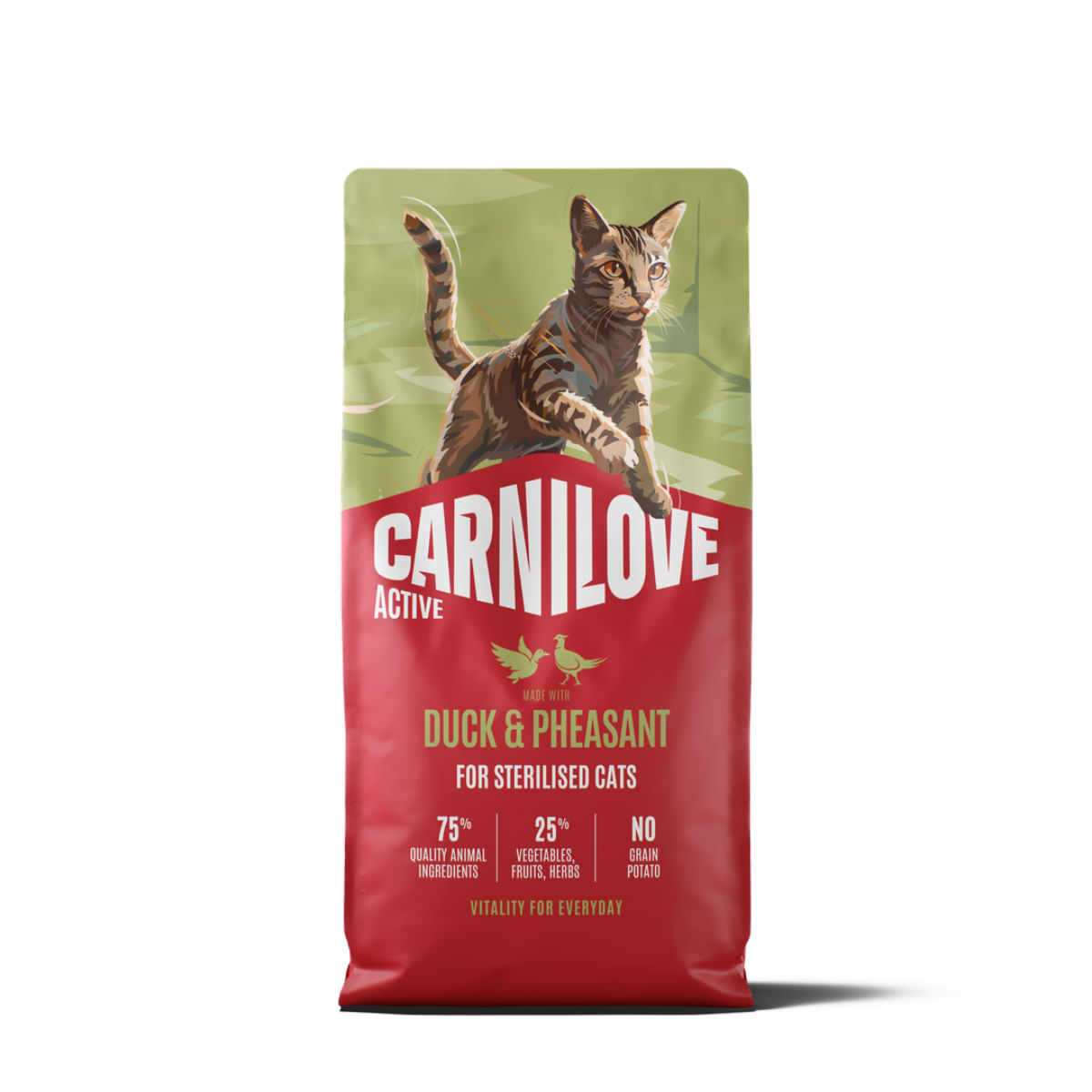 CARNILOVE Active Sterilised, Rață și Fazan, hrană uscată fără cereale pisici sterilizate, 400g